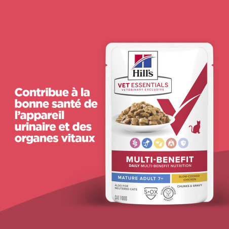 Chat Multi-Benefit Mature Poulet en Sauce