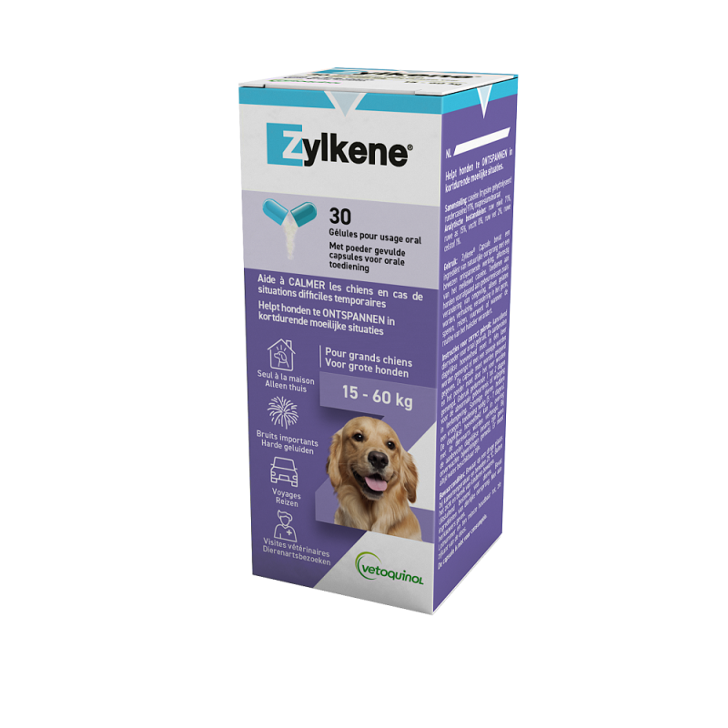 VETOQUINOL Zylkene 75 mg - Boîte de 30 gélules