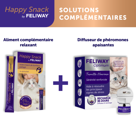 Happy Snack by feliway - Boîte de 6 sticks de 15g