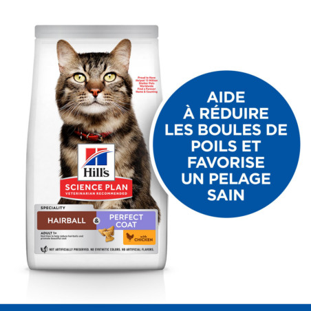 Chat Adult Hairball & Perfect Coat Poulet